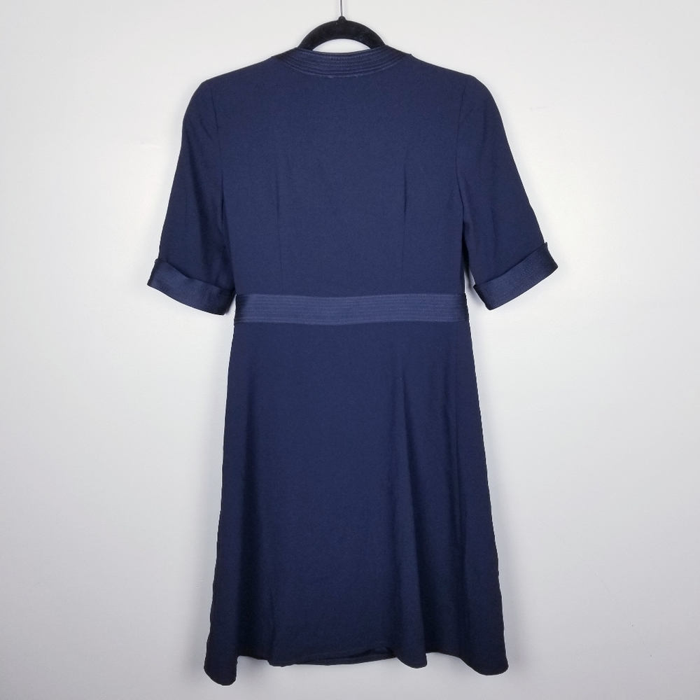 Claudie Pierlot navy blue wrap dress, size 36 - Picture 5 of 6
